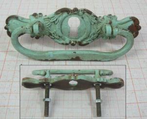 Möbelgriff antik grün, Möbelknopf, Knopf, Griff, Knauf im Antik Look Shabby 