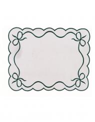 Tischset Platzdecke Platzset weiß grün Shabby Blanc Mariclo Toskana 