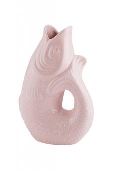 Gift Company Monsieur Carafon Keramik Fisch Vase, Krug Karaffe S sea pink rosa, 1,2 Liter 