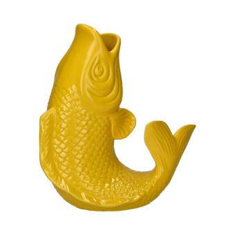 Gift Company Mamsell Koi, Fisch, Vase, Krug,S, tuscan sun gelb,  1,2 Liter 