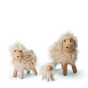ALBERT Schaf Philippi Design Buchenholz Webpelz, Ostern Deko Frühling 