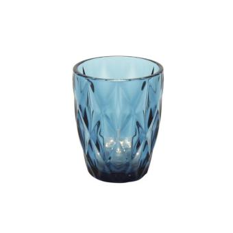 Wasserglas Glas 0,2 l blau Shabby Brocante, Werner Voss 