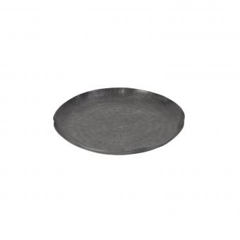 Deko Teller shadow anthrazit schwarz Kerzenplatte Tablett Aluminium 27,5 cm, WErner Voß 