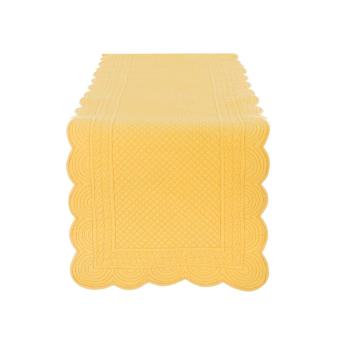 Tischläufer Quilt gelb 45 x 140, Blanc Mariclo 