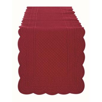 Tischläufer Quilt rot 45 x 140, Blanc Mariclo 