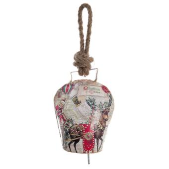 Glocke Hängedeko Baumschmuck Weihnachten Landhaus Shabby 13 cm Blanc Mariclo 