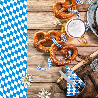 Servietten 20 Serviettentechnik 33x33 cm Atelier - Brezn Oktoberfest 