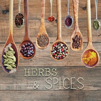 20 Servietten Herbs and Spices 33x33,Ambiente 