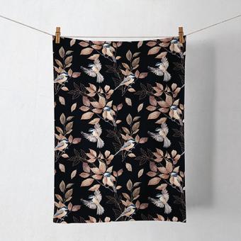 Geschirrtuch Lovely chickadee black, Ambiente 