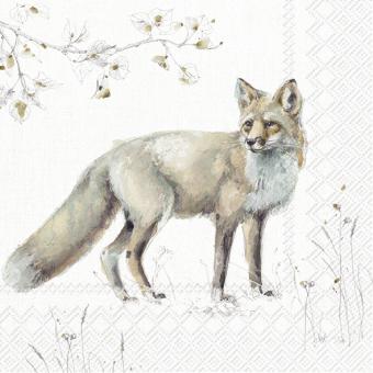 20 Servietten, Woodland Fox nature Fuchs IHR, 33x33 