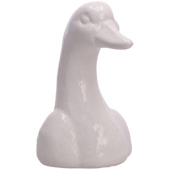 Keramik Gans Fina weiß 12,5 cm Vosteen 