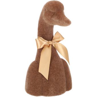 Gans Tasko braun Velours Samtoptik 35 cm 