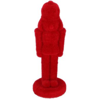 Nussknacker rot Velours Samtoptik 30 cm 