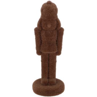 Nussknacker braun Velours Samtoptik 30 cm 