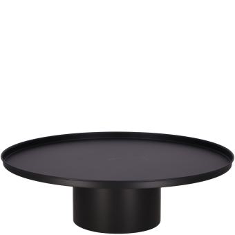 XL Metall Tablett "Elias" auf Fuß schwarz 50 cm, Vosteen 