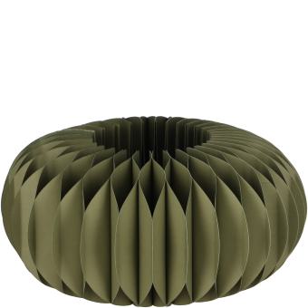 Papier Sockel "Dacia", D28cm, H13cm, dunkelgrün Vosteen 
