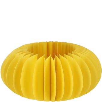 Papier Sockel "Dacia", D22cm, H10cm, gelb Vosteen 