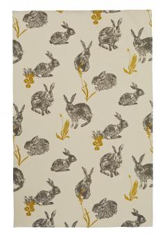 Geschirrtuch Block Print Rabbits, Ulster Weavers 