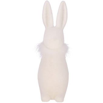 XL Hase Stuppsi weiß Samtoptik Ostern Osterdeko 41 cm Vosteen 