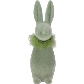 XL Hase Stuppsi hellgrün Samtoptik Ostern Osterdeko 41 cm Vosteen 