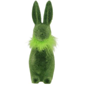 Großer Hase Stuppsi dunkelgrün Samtoptik Ostern Osterdeko 41 cm Vosteen 
