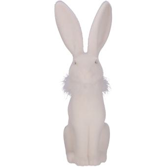Großer Hase Tippsi weiß Samtoptik Ostern Osterdeko 43 cm Vosteen 