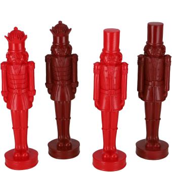 Nussknacker Gion rot / dunkelrot  23,5 cm, 2 Modelle 