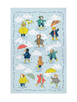 Geschirrtuch Raining Cats & Dogs Katzen Hunde  , Ulster Weavers 