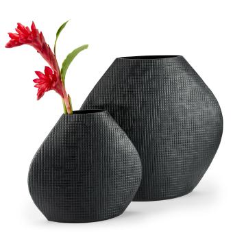 Outback Vasen Philippi Design Aluminium schwarz 2 Größen 